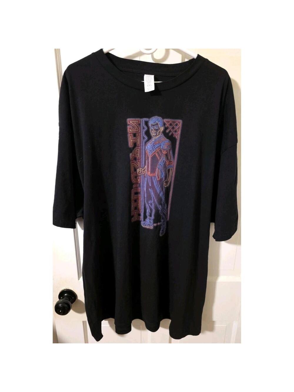 Marvel Shang-Chi and The Legend of the Ten Rings Neon T-Shirt Black 4xl